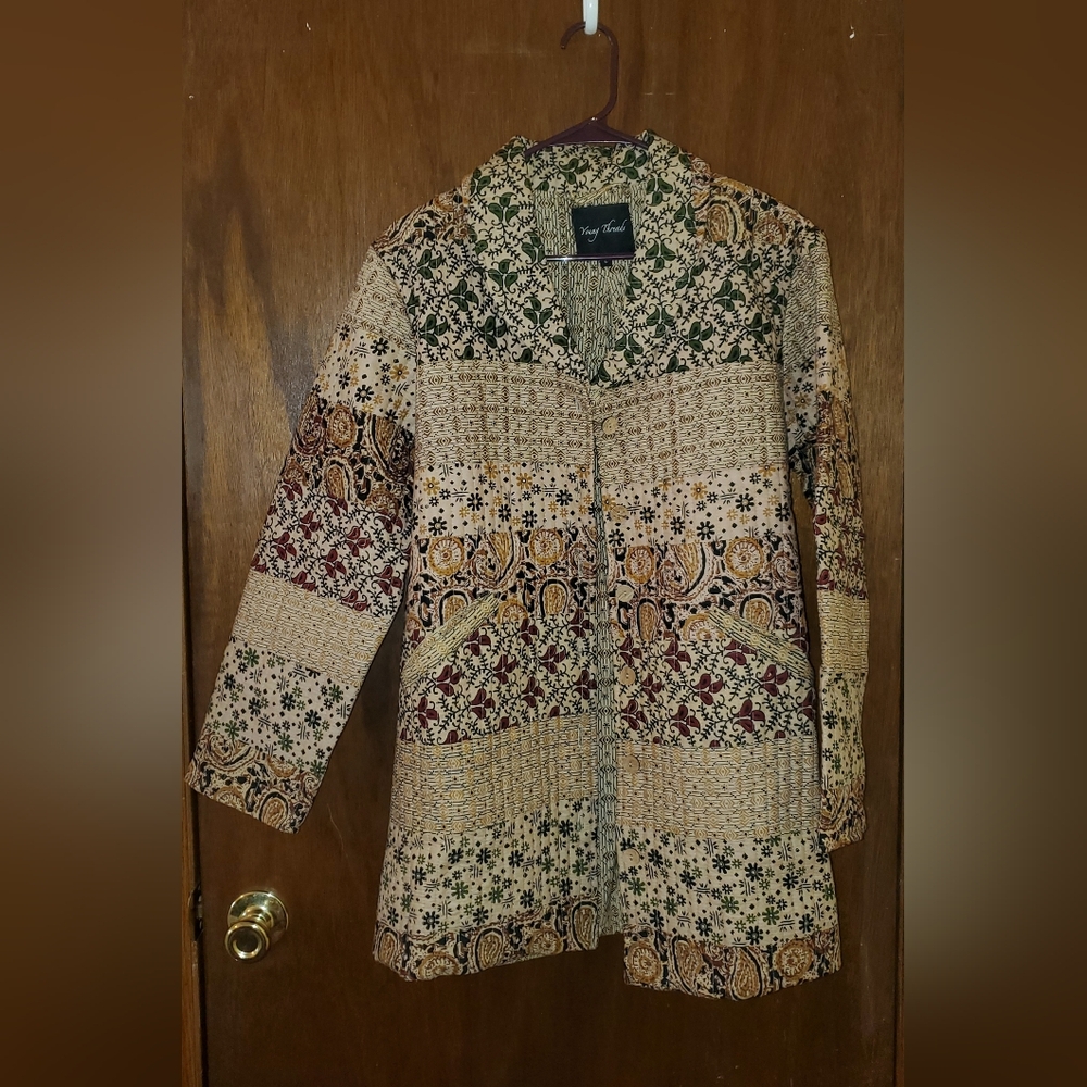 Vintage Style Women's Patchwork Coat